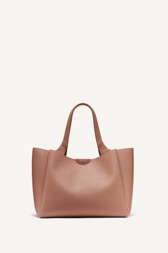 Γυναικεία καφέ τσάντα ώμου - DKNY Willa Tote R43AYG32