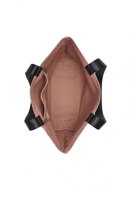 Γυναικεία καφέ υφασμάτινη τσάντα ώμου - DKNY R53AGN37