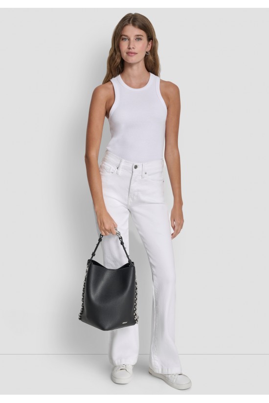 Γυναικεία μαύρη τσάντα χειρός - DKNY Riona Chain Bucket R54JA009