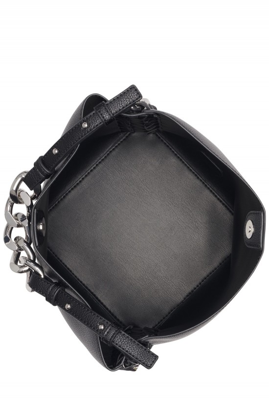 Γυναικεία μαύρη τσάντα χειρός - DKNY Riona Chain Bucket R54JA009