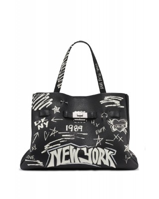 Γυναικεία μαύρη τσάντα ώμου - DKNY Bryar Satchels R54DDK43