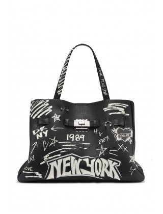 Γυναικεία μαύρη τσάντα ώμου - DKNY Bryar Satchels R54DDK43