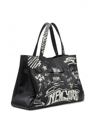 Γυναικεία μαύρη τσάντα ώμου - DKNY Bryar Satchels R54DDK43