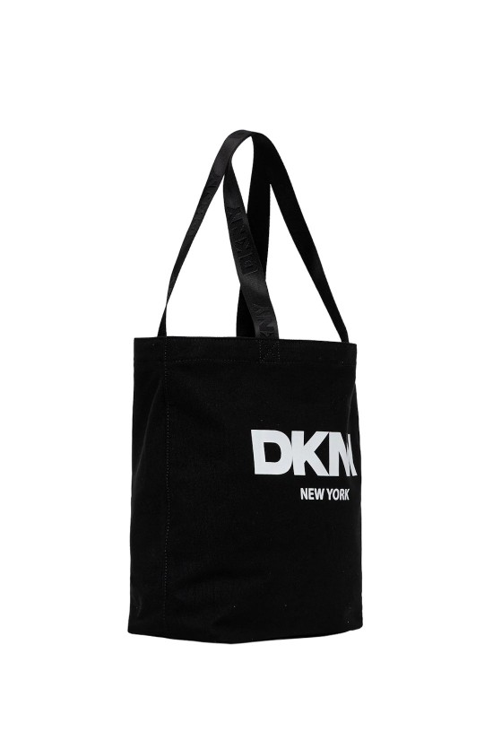 Γυναικεία μαύρη υφασμάτινη τσάντα ώμου - DKNY R53AGN37 Γυναικεία μαύρη υφασμάτινη τσάντα ώμου - DKNY R53AGN37