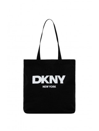 Γυναικεία μαύρη υφασμάτινη τσάντα ώμου - DKNY R53AGN37