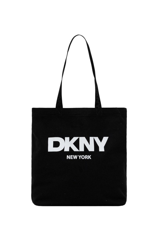 Γυναικεία μαύρη υφασμάτινη τσάντα ώμου - DKNY R53AGN37 Γυναικεία μαύρη υφασμάτινη τσάντα ώμου - DKNY R53AGN37