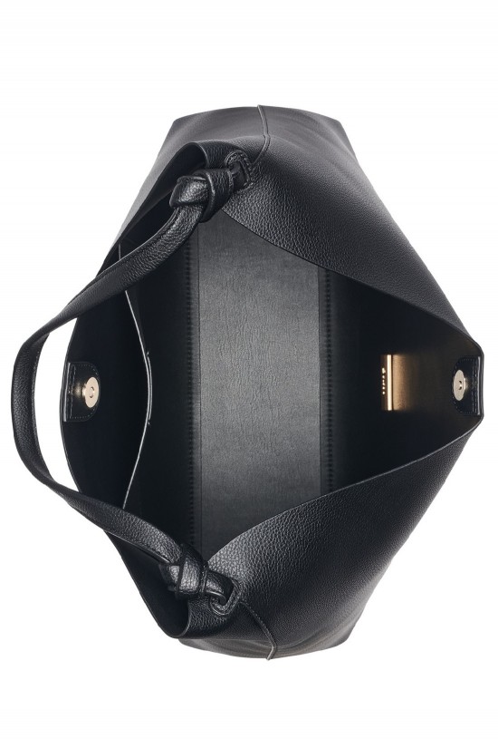 Γυναικεία μεγάλη μαύρη τσάντα ώμου - DKNY Paula Hobo R54CAO07