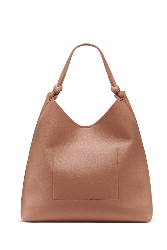 Γυναικεία μεγάλη καφέ τσάντα ώμου - DKNY Paula Hobo R54CAO07