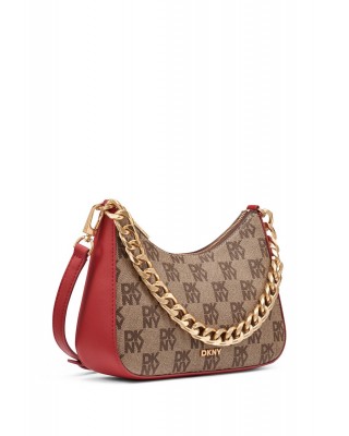 Γυναικεία καφέ-κόκκινο τσάντα χιαστί - DKNY Jenna R53E6I10