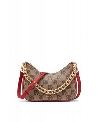Γυναικεία καφέ-κόκκινο τσάντα χιαστί - DKNY Jenna R53E6I10