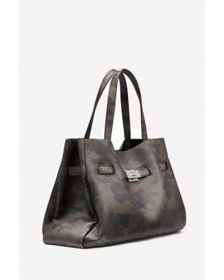 Γυναικεία χακί τσάντα ώμου - DKNY Bryar Satchels R54DYK43