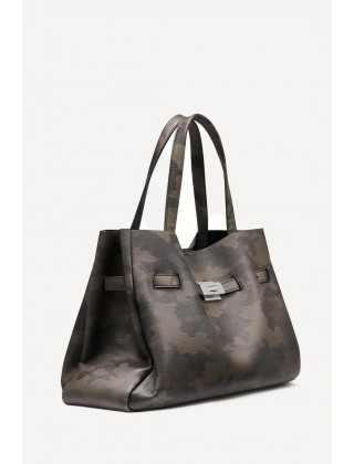 Γυναικεία χακί τσάντα ώμου - DKNY Bryar Satchels R54DYK43