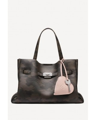 Γυναικεία χακί τσάντα ώμου - DKNY Bryar Satchels R54DYK43