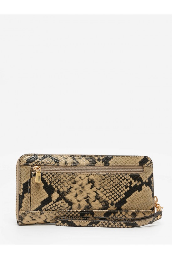 Γυναικείο μεγάλο πορτοφόλι με print - Guess Katey Sage KP787046
