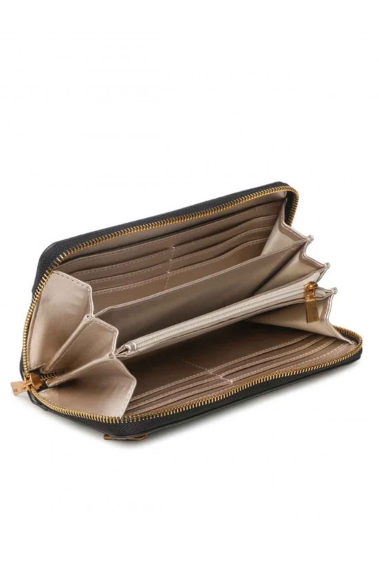 Women's large wallet with print - Guess Katey Natural KP787046 Women's large wallet with print - Guess Katey Natural KP787046