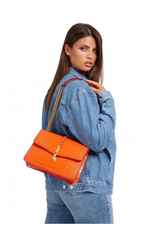 Women's croc print crossbody bag - James Guess CA877321 Women's croc print crossbody bag - James Guess CA877321
