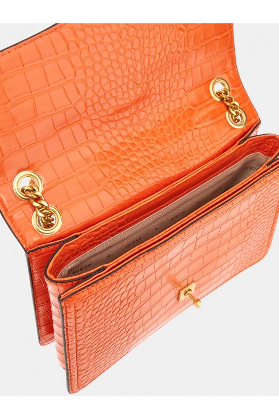 Women's croc print crossbody bag - James Guess CA877321 Women's croc print crossbody bag - James Guess CA877321