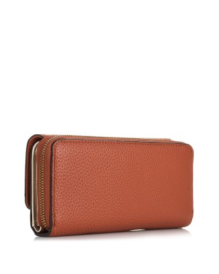 Women's Leather Wallet Guess in taba color - VB838562