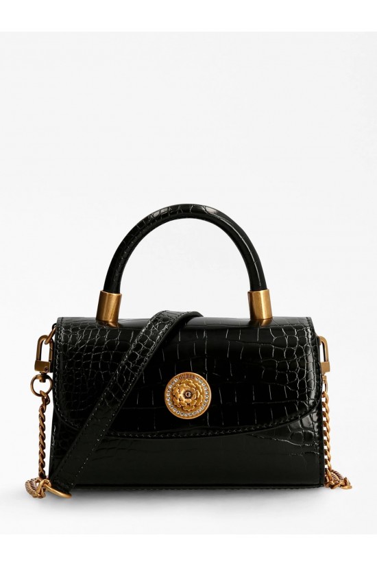 Guess Croc print night fall handbag –Black CB848578 Guess Croc print night fall handbag –Black CB848578