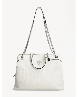  Guess Hassie charm shoulder bag- White VG839723