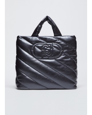 Γυναικεία ανθρακί καπιτονέ τσάντα ώμου - Liu Jo AF4139E0022 Γυναικεία ανθρακί καπιτονέ τσάντα ώμου - Liu Jo AF4139E0022