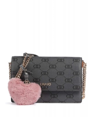 Γυναικεία γκρι χιαστί τσάντα με λογότυπο - Liu Jo AF4253E0668