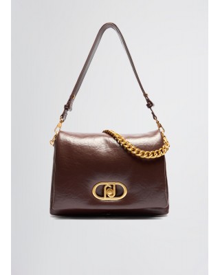 Γυναικεία puffer τσάντα ώμου καφέ σκούρο - Liu Jo  AA5147E0886 Γυναικεία puffer τσάντα ώμου καφέ σκούρο - Liu Jo  AA5147E0886