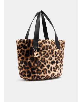 Γυναικεία λεοπάρ τσάντα με γούνα - Liu Jo AF5154E0305