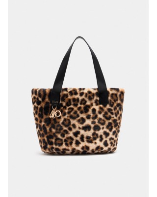 Γυναικεία λεοπάρ τσάντα με γούνα - Liu Jo AF5154E0305