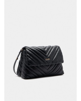 Γυναικεία μαύρη καπιτονέ τσάντα - Liu Jo AF5189E0426