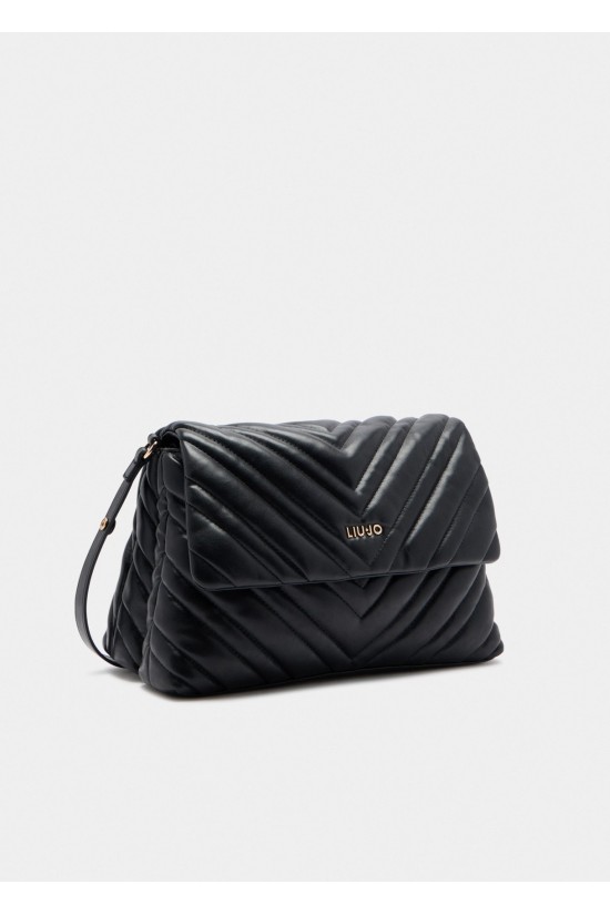 Γυναικεία μαύρη καπιτονέ τσάντα - Liu Jo AF5189E0426 Γυναικεία μαύρη καπιτονέ τσάντα - Liu Jo AF5189E0426