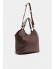 Γυναικεία καφέ μεγάλη τσάντα ώμου - Liu Jo AF5120E0161
