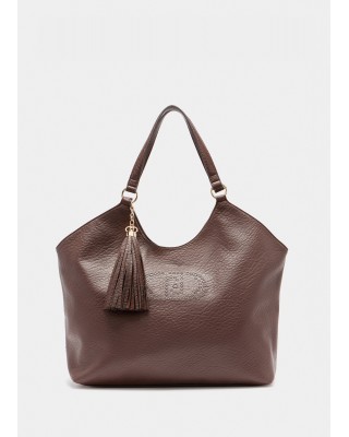 Γυναικεία καφέ μεγάλη τσάντα ώμου - Liu Jo AF5120E0161