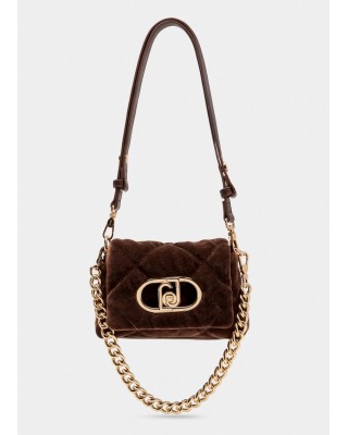 Γυναικεία καφέ μικρή βελούδινη τσάντα - Liu Jo LaPuffy AF5269T9093 Γυναικεία καφέ μικρή βελούδινη τσάντα - Liu Jo LaPuffy AF5269T9093