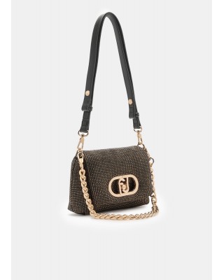 Γυναικεία μικρή μαύρη τσάντα με στρας - Liu Jo AF5269J4638