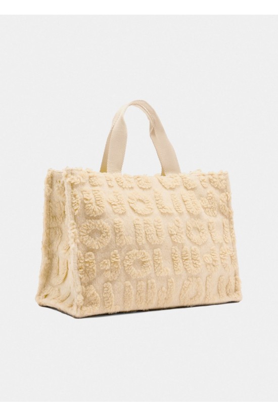 Γυναικεία shopper τσάντα με γούνινες λεπτομέρειες - Liu Jo 2F5027T0300 Γυναικεία shopper τσάντα με γούνινες λεπτομέρειες - Liu Jo 2F5027T0300
