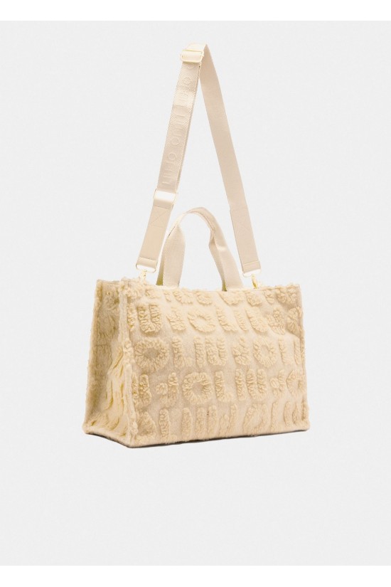 Γυναικεία shopper τσάντα με γούνινες λεπτομέρειες - Liu Jo 2F5027T0300 Γυναικεία shopper τσάντα με γούνινες λεπτομέρειες - Liu Jo 2F5027T0300