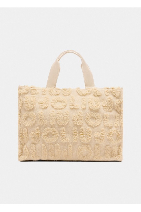 Γυναικεία shopper τσάντα με γούνινες λεπτομέρειες - Liu Jo 2F5027T0300 Γυναικεία shopper τσάντα με γούνινες λεπτομέρειες - Liu Jo 2F5027T0300