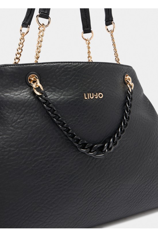 Γυναικεία μαύρη tote τσάντα - Liu Jo AF5002E0161 Γυναικεία μαύρη tote τσάντα - Liu Jo AF5002E0161