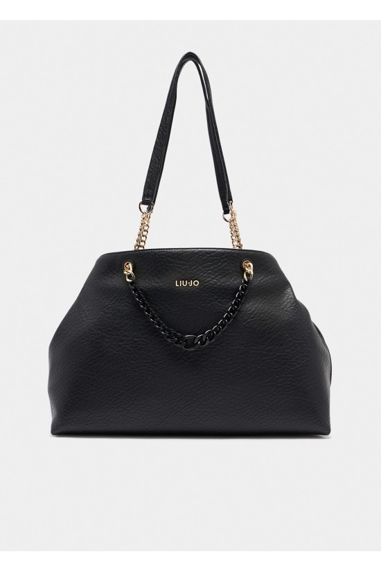 Γυναικεία μαύρη tote τσάντα - Liu Jo AF5002E0161 Γυναικεία μαύρη tote τσάντα - Liu Jo AF5002E0161