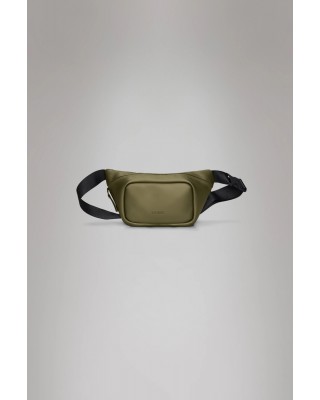 Unisex χακί αδιάβροχη τσάντα - Rains Bum Bag Mini Revel 14730 Unisex χακί αδιάβροχη τσάντα - Rains Bum Bag Mini Revel 14730
