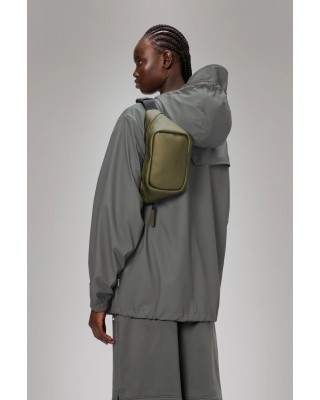 Unisex χακί αδιάβροχη τσάντα - Rains Bum Bag Mini Revel 14730 Unisex χακί αδιάβροχη τσάντα - Rains Bum Bag Mini Revel 14730