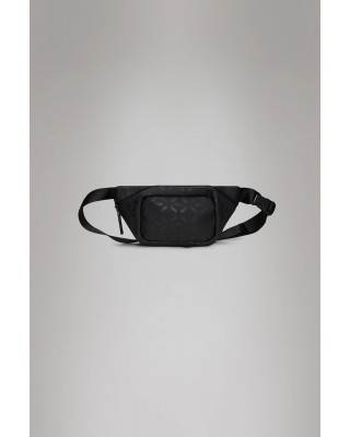 Unisex μαύρη αδιάβροχη τσάντα - Rains Bum Bag Mini House 14730