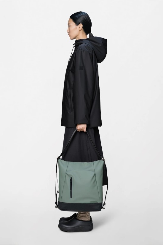 Unisex αδιάβροχη τσάντα πλάτης - Rains Otaru Hobo Backpack 12340 Sage