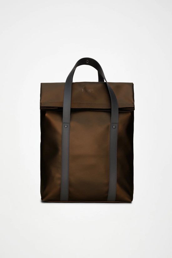 Unisex καφέ αδιάβροχη τσάντα πλάτης - Rains 2Way Tote Comet 12940 Unisex καφέ αδιάβροχη τσάντα πλάτης - Rains 2Way Tote Comet 12940