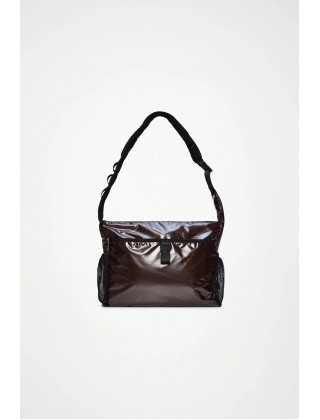 Unisex καφέ αδιάβροχη τσάντα ταχυδρόμου - Rains Sibu Dark Bag 16360