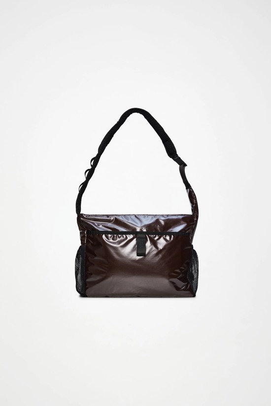 Unisex καφέ αδιάβροχη τσάντα ταχυδρόμου - Rains Sibu Dark Bag 16360