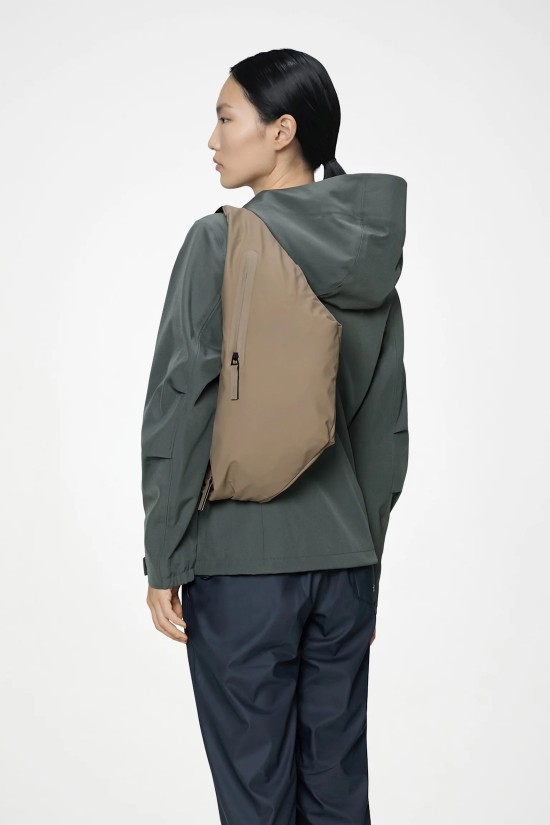 Unisex μπεζ αδιάβροχη τσάντα - Rains Dash Bum Bag 16270 Unisex μπεζ αδιάβροχη τσάντα - Rains Dash Bum Bag 16270