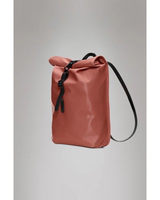 Unisex κεραμιδί τσάντα πλάτης - Rains Rolltop Rucksack Mini Honor 13330 Unisex κεραμιδί τσάντα πλάτης - Rains Rolltop Rucksack Mini Honor 13330