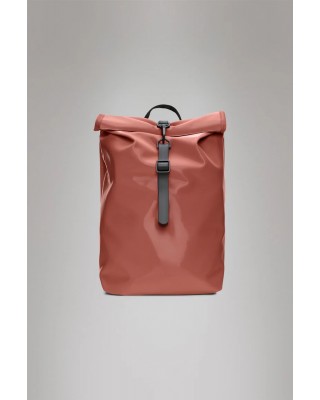 Unisex κεραμιδί τσάντα πλάτης - Rains Rolltop Rucksack Mini Honor 13330 Unisex κεραμιδί τσάντα πλάτης - Rains Rolltop Rucksack Mini Honor 13330